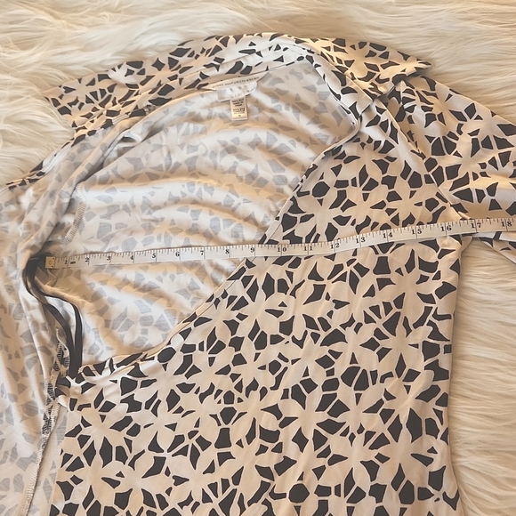 Jersey silk maternity wrap blouse Diane Von Furstenberg - Picture 4 of 10